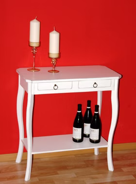 Wandtisch mit Ablage und schubladen Venezia 79x76x40cm Pappel weiß Antik vintage retro lackiert Casademobila Goslar Wandtisch mit Ablage und schubladen Venezia 79x76x40cm Pappel weiß Antik vintage retro lackiert Casademobila Goslar