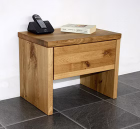 Massivholz Nachtkommode mit Schubladen 50x40x35cm JAKOB Wildeiche massiv rustikal natur geölt Casa de mobila Goslar Massivholz Nachtkommode mit Schubladen 50x40x35cm JAKOB Wildeiche massiv rustikal natur geölt Casa de mobila Goslar