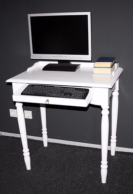 Massivholz Schreibsekretär mit tastaturauszug und gedrechselte beine 78x82x52cm VARESE Pappel massiv weiß lackiert casa de mobila Goslar Massivholz Schreibsekretär mit tastaturauszug und gedrechselte beine 78x82x52cm VARESE Pappel massiv weiß lackiert casa de mobila Goslar