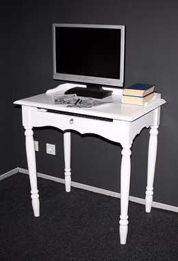 Massivholz Sekretär mit tastaturauszug und gedrechselte beine 78x82x52cm VARESE Pappel massiv weiß lackiert casa de mobila Goslar Massivholz Sekretär mit tastaturauszug und gedrechselte beine 78x82x52cm VARESE Pappel massiv weiß lackiert casa de mobila Goslar