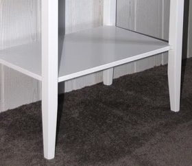 Massivholz Nachtschrank Ablage DECOR weiß casademobila Goslar Massivholz Nachtschrank Ablage DECOR weiß casademobila Goslar