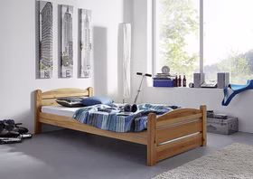 Doppelbett Bett 180x200 cm Kernbuche massiv geölt casademobila Goslar Doppelbett Bett 180x200 cm Kernbuche massiv geölt casademobila Goslar