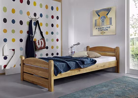 Holzbett Bettgestell niedrig 180x200x34cm Theo Wildeiche massiv geölt casademobila Goslar Holzbett Bettgestell niedrig 180x200x34cm Theo Wildeiche massiv geölt casademobila Goslar