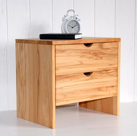 massivholz nachtkommode nachtschrank nachtkonsole mit schubladen kernbuche rotkernbuche