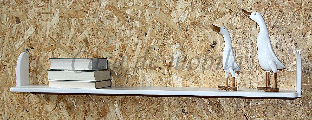 Wandboard 110x16x18cm HANNOVER Kiefer massiv weiß lackiert Wandboard 110x16x18cm HANNOVER Kiefer massiv weiß lackiert