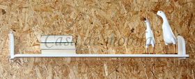Wandboard 110x16x18cm HANNOVER Kiefer massiv weiß lackiert Wandboard 110x16x18cm HANNOVER Kiefer massiv weiß lackiert