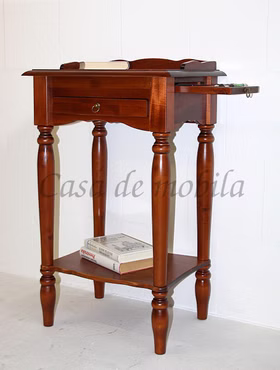 Massivholz Beistelltisch mit gedrechselten beinen varese 49x81x37cm pappel massiv kirschbaumfarben lackiert Casa de mobila Goslar Massivholz Beistelltisch mit gedrechselten beinen varese 49x81x37cm pappel massiv kirschbaumfarben lackiert Casa de mobila Goslar