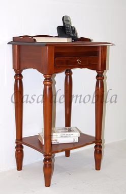 Massivholz Telefontische mit gedrechselten beinen varese 49x81x37cm pappel massiv kirschbaumfarben lackiert Casa de mobila Goslar Massivholz Telefontische mit gedrechselten beinen varese 49x81x37cm pappel massiv kirschbaumfarben lackiert Casa de mobila Goslar