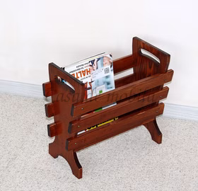 Magazinständer Holz Linde massiv Kolonialstil Magazinständer Holz Linde massiv Kolonialstil