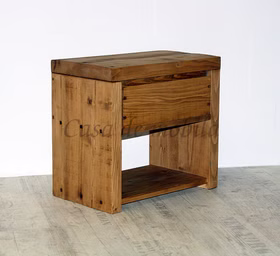Massivholz Nachtkonsole mit schublade ANNECY 50x47x30cm Fichte massiv rustikal antik gewachst Casa de mobila Goslar Massivholz Nachtkonsole mit schublade ANNECY 50x47x30cm Fichte massiv rustikal antik gewachst Casa de mobila Goslar