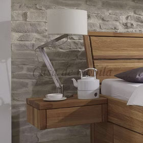 Hänge-Nachttisch mit Schublade 47x18x39cm EASY SLEEP Nr. 6 Eiche massiv natur geölt bei Casademobila Goslar