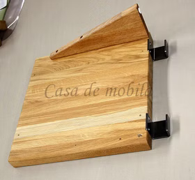 Massivholz Hängekonsole 39x39cm EASY SLEEP Nr. 4 Eiche massiv natur geölt Casademobila Goslar