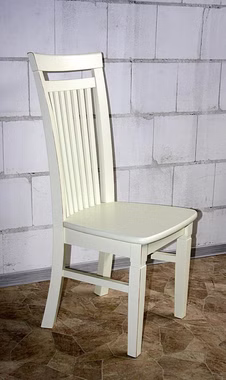 Stuhl 45x106x55cm PARIS ohne Armlehnen Kiefer champagner lackiert