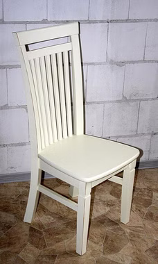 Stuhl 45x106x55cm PARIS ohne Armlehnen Kiefer champagner lackiert