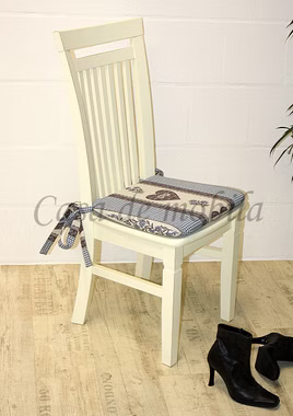 Stuhl 45x106x55cm PARIS Kiefer massiv champagner lackiert