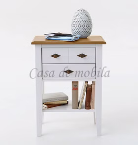 Konsolentisch 58x79x35cm BERGEN Kiefer 2farbig weiß / gelaugt geölt Konsolentisch 58x79x35cm BERGEN Kiefer 2farbig weiß / gelaugt geölt