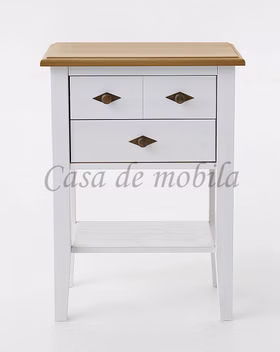 Konsolentisch 58x79x35cm BERGEN Kiefer 2farbig weiß / gelaugt geölt Konsolentisch 58x79x35cm BERGEN Kiefer 2farbig weiß / gelaugt geölt
