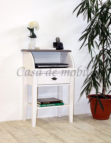 Massivholz Flurkommode mit Ablage und schubladen 58x87x35cm BERGEN Kiefer massiv 2-farbig weiß grau Casa de mobila Goslar Massivholz Flurkommode mit Ablage und schubladen 58x87x35cm BERGEN Kiefer massiv 2-farbig weiß grau Casa de mobila Goslar