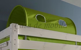 Tunnelzelt für Hochbett INFANSKIDS TOBYKIDS Lime Tunnelzelt für Hochbett INFANSKIDS TOBYKIDS Lime
