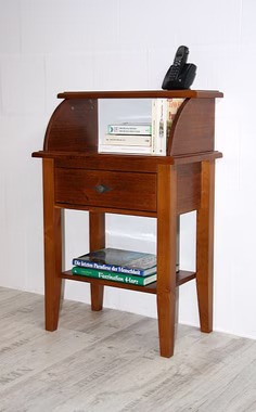 Massivholz Telefontisch Schmal mit Schubladen und Ablage 58x87x35cm BERGEN Kiefer massiv bernsteinfarben lackiert Casa de mobila Goslar Massivholz Telefontisch Schmal mit Schubladen und Ablage 58x87x35cm BERGEN Kiefer massiv bernsteinfarben lackiert Casa de mobila Goslar