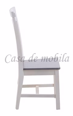 Esszimmerstuhl mit hoher lehne 45x103x48cm BOSTON Kiefer massiv weiß / grau lackiert Casa de mobila Goslar Esszimmerstuhl mit hoher lehne 45x103x48cm BOSTON Kiefer massiv weiß / grau lackiert Casa de mobila Goslar