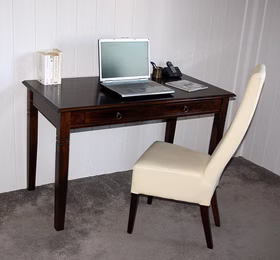Massivholz Esstisch mit schubladen DECOR kolonial braun nussbaumfarben