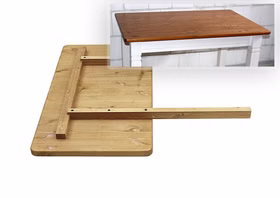 Esstisch 180x78x90cm FJORD Kiefer massiv 2farbig weiß lasiert / bernstein lackiert Esstisch 180x78x90cm FJORD Kiefer massiv 2farbig weiß lasiert / bernstein lackiert