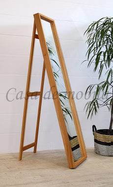 Standspiegel 50x180x70cm Buchenholz massiv geölt Schlafzimmerspiegel von Casademobila Goslar