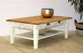 Massivholz Wohnzimmertisch mit schubladen und Ablage 130x48x75cm NORDIC HOME Kiefer massiv cremefarben lackiert Wildeiche geölt von Casademobila Goslar Massivholz Wohnzimmertisch mit schubladen und Ablage 130x48x75cm NORDIC HOME Kiefer massiv cremefarben lackiert Wildeiche geölt von Casademobila Goslar