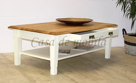 Massivholz Sofatisch mit schubladen und Ablage 130x48x75cm NORDIC HOME landhaus Kiefer massiv cremefarben lackiert Wildeiche geölt von Casademobila Goslar Massivholz Sofatisch mit schubladen und Ablage 130x48x75cm NORDIC HOME landhaus Kiefer massiv cremefarben lackiert Wildeiche geölt von Casademobila Goslar