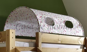 Tunnelzelt für Hochbett INFANSKIDS TOBYKIDS Blümchen Tunnelzelt für Hochbett INFANSKIDS TOBYKIDS Blümchen