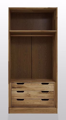 Massivholz Kleiderschrank 2 türig mit Schubladen und Kranz 96x210x61cm NXT Wildeiche massiv geölt Casa de mobila Goslar Massivholz Kleiderschrank 2 türig mit Schubladen und Kranz 96x210x61cm NXT Wildeiche massiv geölt Casa de mobila Goslar