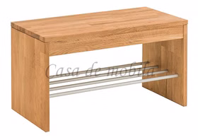 Schuhbank mit Schuhablage 82x45x40cm GOMMA Wildeiche massiv geölt Massivholz Flurbank mit Ablage 82x45x40cm GOMMA Wildeiche massiv natur geölt Casa de mobila Goslar