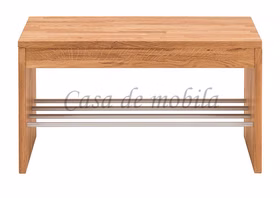 Schuhbank mit Schuhablage 82x45x40cm GOMMA Wildeiche massiv geölt Massivholz Bank mit schuhablage 82x45x40cm GOMMA Wildeiche massiv natur geölt Casa de mobila Goslar