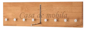 Massivholz Garderobenhaken mit Kleiderbügel-Halterung 80x22x3cm GOMMA Wildeiche massiv natur geölt Casa de mobila Goslar Massivholz Garderobenhaken mit Kleiderbügel-Halterung 80x22x3cm GOMMA Wildeiche massiv natur geölt Casa de mobila Goslar