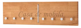 Massivholz Garderobe mit 8 Haken Gomma 80x22x3cm Wildeiche massiv natur geölt Casa de mobila Goslar Massivholz Garderobe mit 8 Haken Gomma 80x22x3cm Wildeiche massiv natur geölt Casa de mobila Goslar