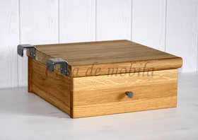 hängende Nachtschrank EASY SLEEP Nr. 2 39x17x39cm kiefer, kernbuche,Eiche massiv geölt, 91505+91525 Casa de mobila Goslar
