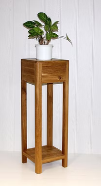 Blumentisch 30x90x30cm HARZ Wildeiche massiv natur geölt Blumentisch 30x90x30cm HARZ Wildeiche massiv natur geölt