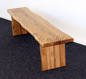 Massivholz Sitzbank mit Baumkante und Holzbeine ZINGST 240x45x40cm Wildeiche massiv natur geölt Casa de mobila Goslar Massivholz Sitzbank mit Baumkante und Holzbeine ZINGST 240x45x40cm Wildeiche massiv natur geölt Casa de mobila Goslar