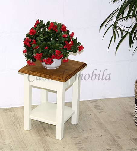 Blumenständer 30x40x30 NORDIC HOME Kiefer champagner / Wildeiche geölt