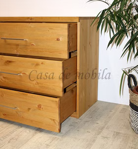 Kommode 135x80x48cm GLORIA Kiefernholz gelaugt geölt Kommode 135x80x48cm GLORIA Kiefer massiv gelaugt geölt