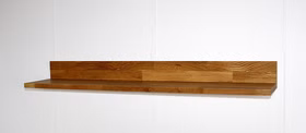 Massivholz Hängeregal 100 cm KOMBI Wildeiche massiv natur geölt casademobila Goslar