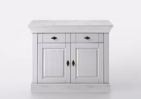 Kommode 108x85x45cm BERGEN Kiefer massiv weiß lasiert Kommode 108x85x45cm BERGEN Kiefer massiv weiß lasiert