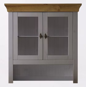 Buffetschrank 108x197x45cm BERGEN Kiefer grau gelaugt geölt Buffet-Aufsatz 108x197x45cm BERGEN Kiefer massiv grau gelaugt geölt Casa de mobila Goslar