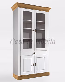 Vitrinenschrank mit schublade Bergen 108x202x45cm Kiefer massiv Vitrinenschrank mit schublade Bergen 108x202x45cm Kiefer massiv weiß gelaugt geölt Casa de mobila Goslar
