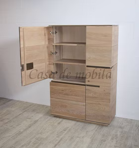 Wohnzimmerschrank Acerro 98x149x42cm rustikale Asteiche massiv Bianco geölt Casa de mobila Goslar Wohnzimmerschrank Acerro 98x149x42cm rustikale Asteiche massiv Bianco geölt Casa de mobila Goslar
