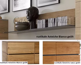 L-Wandboard 180x19x26cm ACERRO rustikale Asteiche massiv L-Wandboard 180x19x26cm ACERRO rustikale Asteiche massiv
