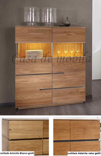 78.AC-76170RX Highboard Acerro rustikale Asteiche natur oder Bianco geölt 78.AC-76170RX Highboard Acerro rustikale Asteiche natur oder Bianco geölt