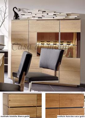 78.AC-76180LX Kommode Massivholz rustikale Asteiche natur oder Bianco geölt 78.AC-76180LX Highboard Massivholz rustikale Asteiche natur oder Bianco geölt