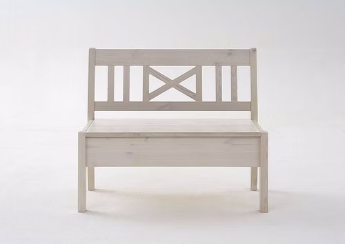 Sitzbank mit Stauraum und Rückenlehne 105x93x46cm FJORD Kiefer massiv weiß lasiert bei Casademobila Goslar Sitzbank mit Stauraum und Rückenlehne 105x93x46cm FJORD Kiefer massiv weiß lasiert bei Casademobila Goslar